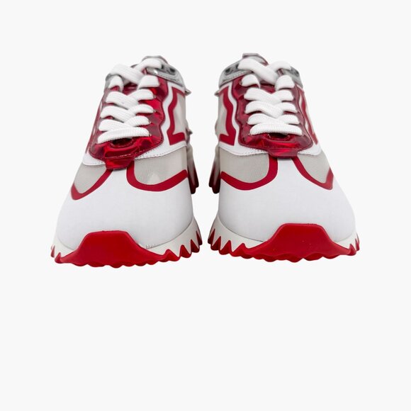 Christian Louboutin Sharkina White Mesh Red Sneakers Size 38.5 US 8.5 Women's 05 - Picture 7 of 15